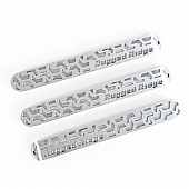 Rugged Ridge Exterior Door Handle Cover - Silver Aluminum Brushed - 1331150