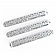 Rugged Ridge Exterior Door Handle Cover - Silver Aluminum Brushed - 1331150