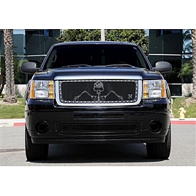 T-Rex Truck Products Grille Insert - Mesh Rectangular Flat Black Steel - 7112056