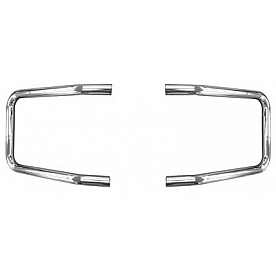 Go Industries Brush Guard Tubular Chrome Plated Silver Steel - 26736