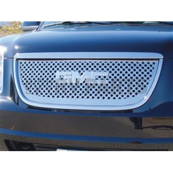 T-Rex Truck Products Grille Insert - Mesh Trapezoid Polished Stainless Steel - 54170