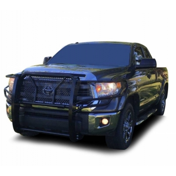 Black Horse Offroad Grille Guard 4 Inch Black Powder Coated Steel - RUTOTU07B-5