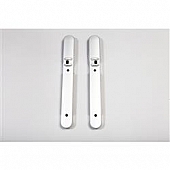 Rugged Ridge Interior Door Handle Cover - Silver Plastic - 1115116