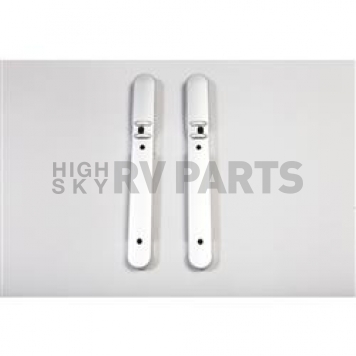 Rugged Ridge Interior Door Handle Cover - Silver Plastic - 1115116