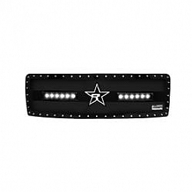 RBP (Rolling Big Power) Grille Insert - Black Stainless Steel Rectangular - 967568