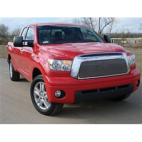T-Rex Truck Products Grille Insert - Horizontal Bar Rectangular Polished Aluminum - 20959