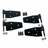 Rugged Ridge Door Hinge - Half Door Stainless Steel Black - 1120201