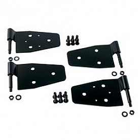 Rugged Ridge Door Hinge - Half Door Stainless Steel Black - 1120201