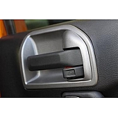 Rugged Ridge Interior Door Handle Cover - Charcoal Gray Plastic - 1115720