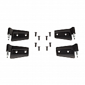 Rugged Ridge Door Hinge - Half Door Steel Black - 1120231