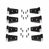 Rugged Ridge Door Hinge - Half Door Steel Black - 1120232