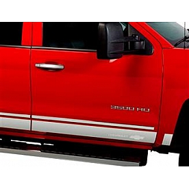 Putco Rocker Panel Molding - Polished Stainless Steel Silver Set of 10 - 9751228GM