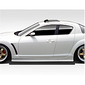 Extreme Dimensions Side Skirt - Primered Fiberglass Reinforced Plastic Black Set of 2 - 109485