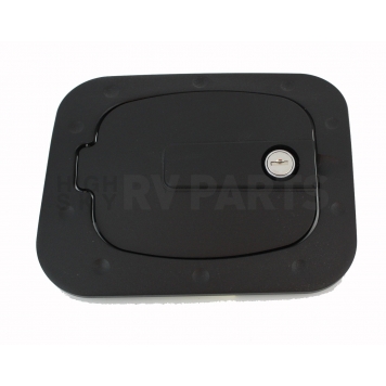 All Sales Fuel Door - Square Aluminum - 6046KL