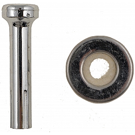 Help! By Dorman Door Lock Knob - Chrome Plated Metal Silver Single - 75401