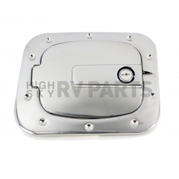 All Sales Fuel Door - Square Aluminum - 6046PL