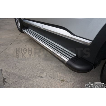 Romik USA Running Board Silver Aluminum Stationary - 22215418-2
