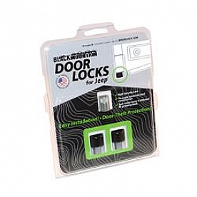 Black Mountain Door Lock Knob - Anti-Theft  Steel Silver Set Of 2 - DRLOCK2DR