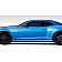 Extreme Dimensions Side Skirt - Primered Fiberglass Reinforced Plastic Black Set of 2 - 109796