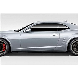 Extreme Dimensions Side Skirt - Primered Fiberglass Reinforced Plastic Black Set of 2 - 109811