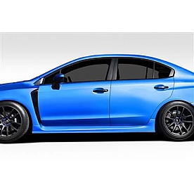 Extreme Dimensions Side Skirt - Primered Fiberglass Reinforced Plastic Black Set of 2 - 109822