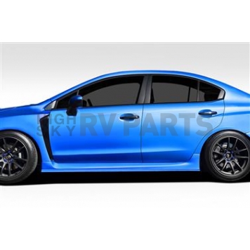 Extreme Dimensions Side Skirt - Primered Fiberglass Reinforced Plastic Black Set of 2 - 109822