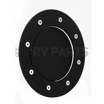 All Sales Fuel Door - Round Aluminum - 6092GK
