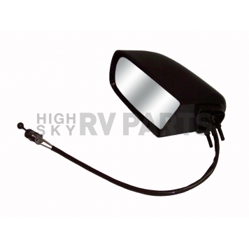 CIPA USA Exterior Mirror Rectangular Manual/ Remote Black Single - 27096-1