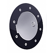 All Sales Fuel Door - Round Aluminum - 6092GKCL