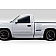 Extreme Dimensions Side Skirt - Primered Fiberglass Reinforced Plastic Black Set of 4 - 112125