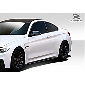 Extreme Dimensions Side Skirt - Matte Fiberglass Reinforced Plastic Black Set of 2 - 112216