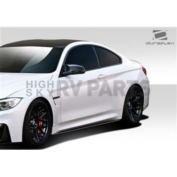 Extreme Dimensions Side Skirt - Matte Fiberglass Reinforced Plastic Black Set of 2 - 112216