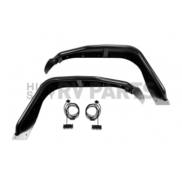 Fabtech Motorsports Fender Flare - Black Steel Powder Coated Set Of 2 - FTS24212