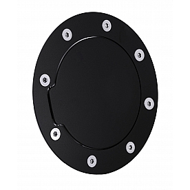 All Sales Fuel Door - Round Aluminum - 6091K