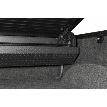 ARE Truck Caps Tonneau Cover Hard Tilt-Up/ Hard Manual Retractable Black Matte Powder Coated Aluminum - PADC090-7
