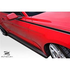 Extreme Dimensions Side Skirt - Fiberglass Reinforced Plastic Black Set of 2 - 112233