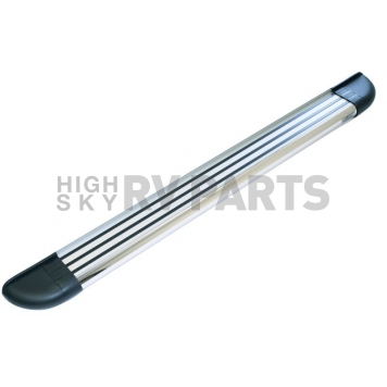 Romik USA Running Board Silver Aluminum Stationary - 23015418-1