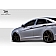 Extreme Dimensions Side Skirt - Primered Fiberglass Reinforced Plastic Black Set of 2 - 112242