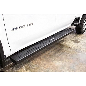 Go Rhino Running Board Black Textured Steel Stationary - 863404587T