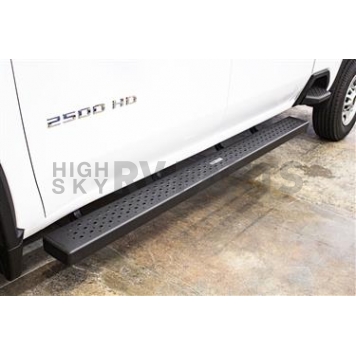 Go Rhino Running Board Black Textured Steel Stationary - 863404587T