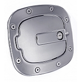 All Sales Fuel Door - Square Aluminum - 6071CL