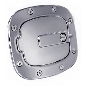 All Sales Fuel Door - Square Aluminum - 6071CL
