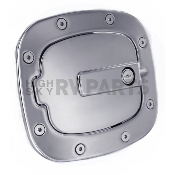 All Sales Fuel Door - Square Aluminum - 6071CL