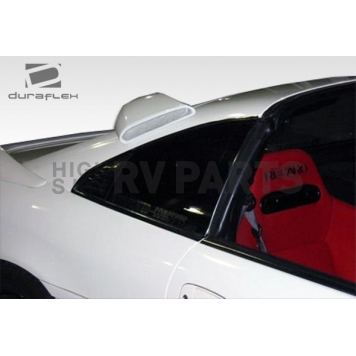 Extreme Dimensions Hood Scoop - Single Vented Primered Fiberglass Black - 101021