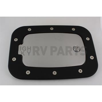 All Sales Fuel Door - Square Aluminum - 6058GKCL