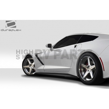 Extreme Dimensions Side Skirt - Primered Fiberglass Reinforced Plastic Black Set of 2 - 112425-3