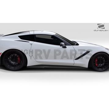 Extreme Dimensions Side Skirt - Primered Fiberglass Reinforced Plastic Black Set of 2 - 112425-4
