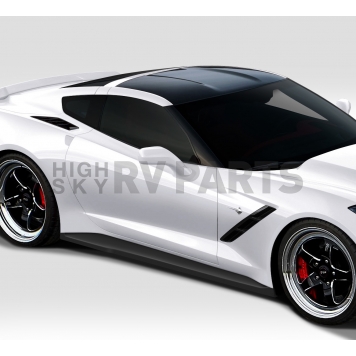 Extreme Dimensions Side Skirt - Primered Fiberglass Reinforced Plastic Black Set of 2 - 112425-5
