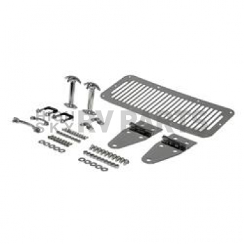 Rugged Ridge Hood Appearance Set Silver Polished Stainless Steel - 1110101