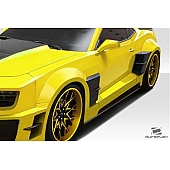Extreme Dimensions Side Skirt - Matte Fiberglass Reinforced Plastic Black Set of 4 - 113057